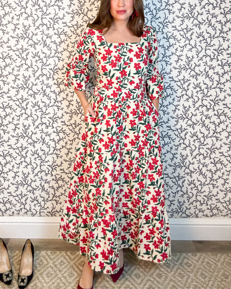 THE SOUTHPORT SKIRT ECRU POPPY