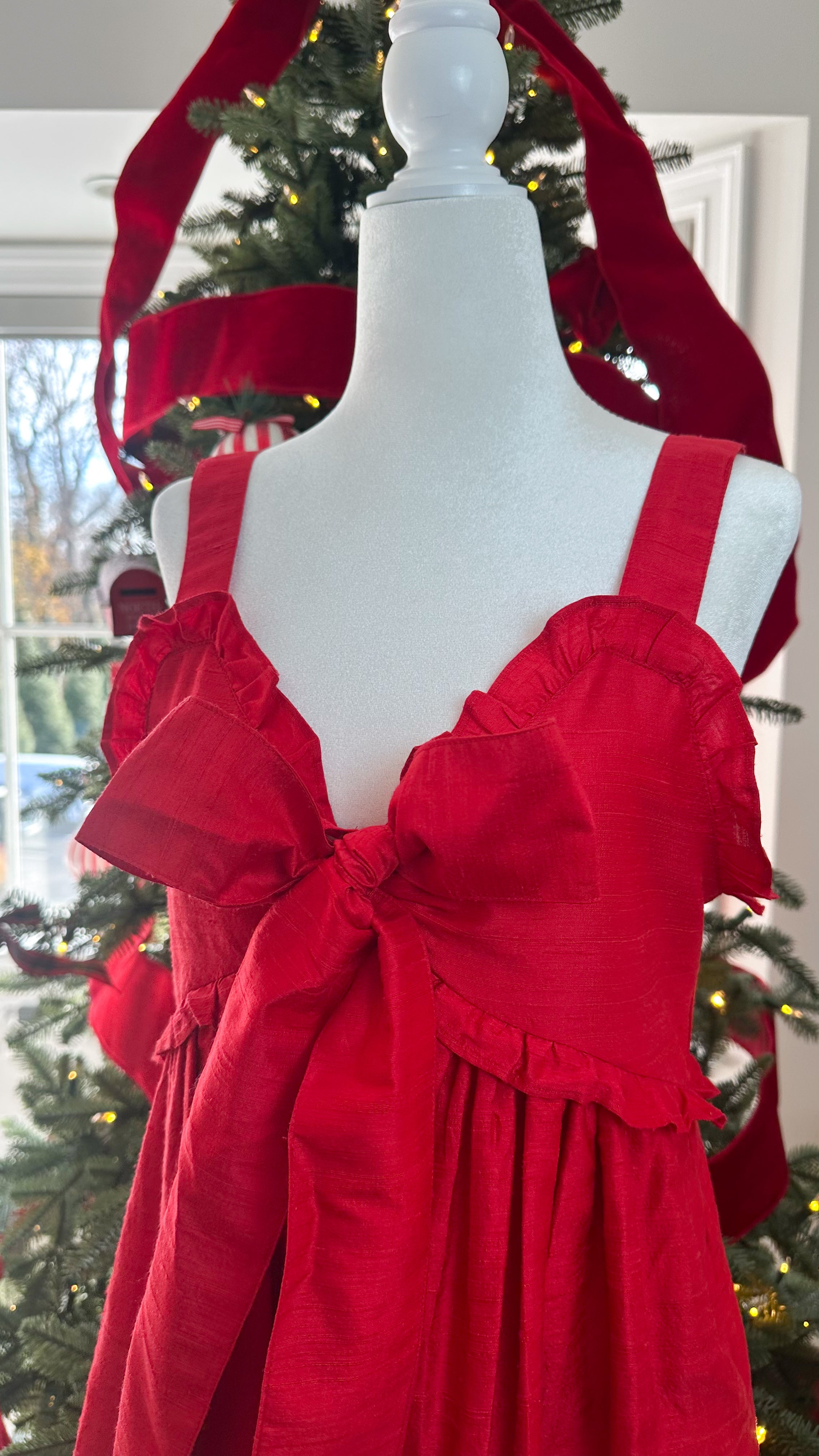 THE HARBOR DRESS HOLIDAY RED – SARA KHATIB DESIGN